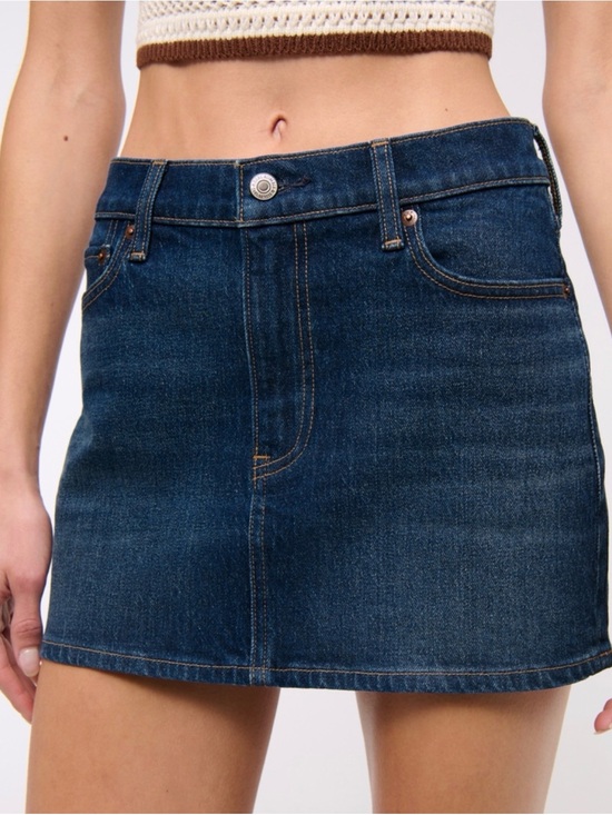 Abercrombie & Fitch Dresses & Skirts - Abercrombie & Fitch Blue Denim Skirt 29